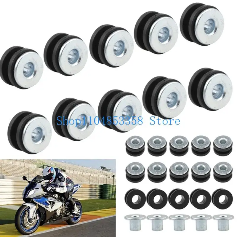 652F Enhanced Vibration Absorption 10mm Shock Buffer Rings Grommets For Smooth Riding