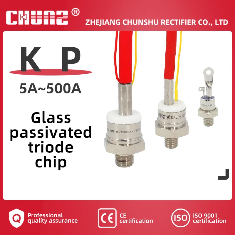 

【CHUNZ】Bolt Type KP5A 20A 50A 200A 1600V Spiral Unidirectional 3CT Thyristor High Power