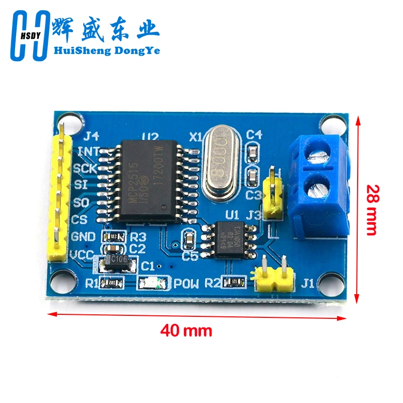 1/3/5 pz MCP2515 CAN Bus Modulo Scheda TJA1050 Ricevitore SPI Per 51 MCU ARM Controller NUOVO