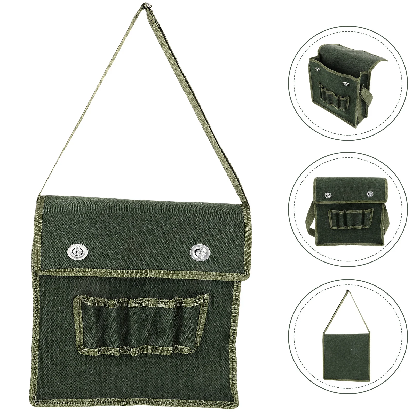 

1pcs Portable Tool For Men Small Lightweight Storage Organizer Shoulder Waist Bag Durable Practical Carpenter Tool Storage Bag