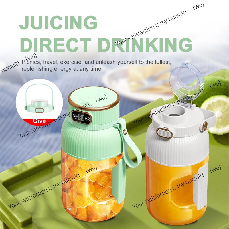 1000ml-ポータブルジューサー-usb充電式、フルーツジュースカップ、スムージーブレンダー