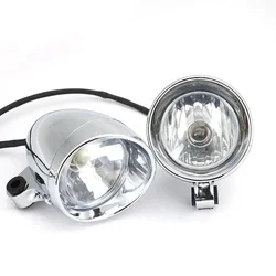 4'' Chrome Motorcycle Bullet Front Headlight Fog Light Lamp