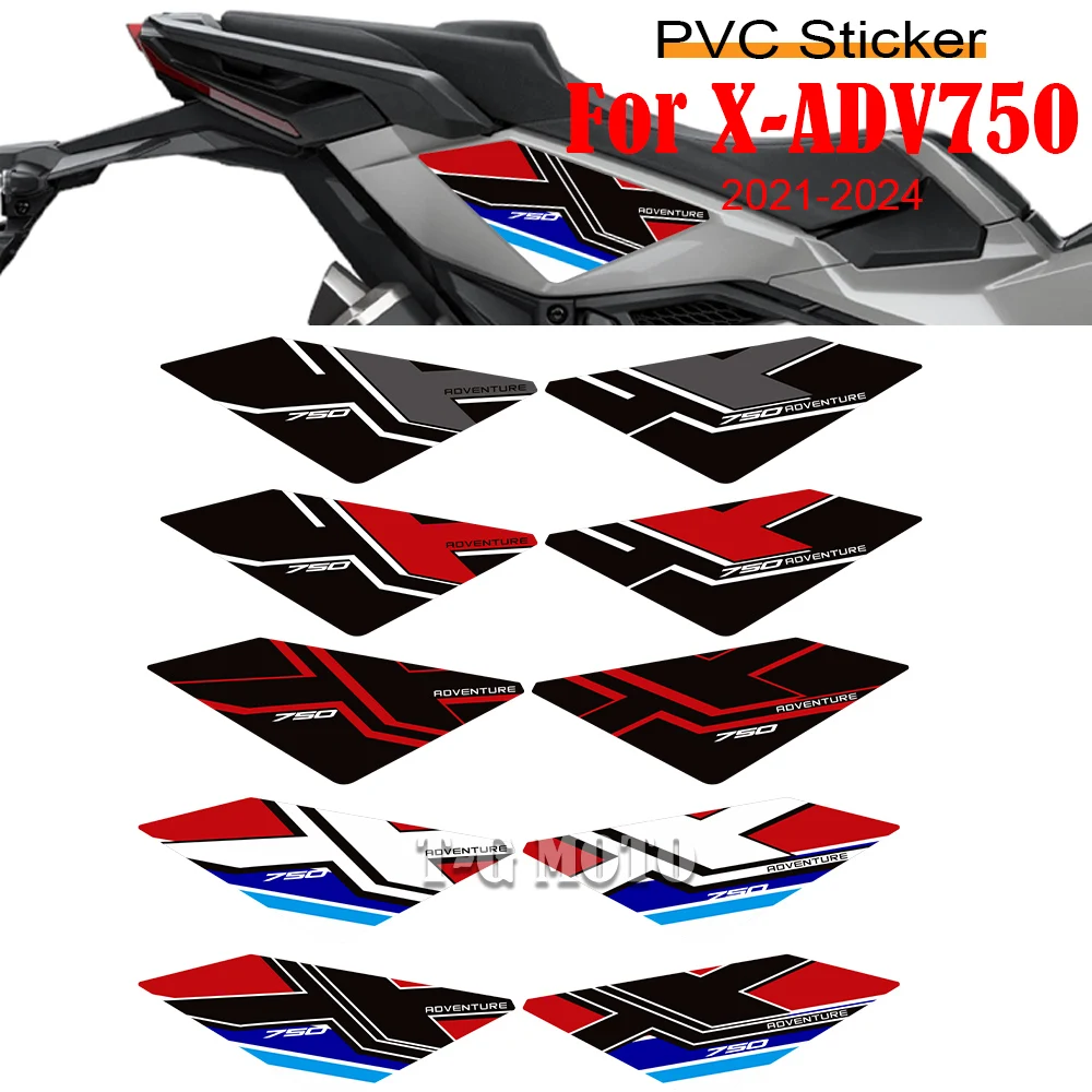 

Motorcycle Tank Pad Knee Gripper Stickers Kit For Honda X-ADV 750 XADV 2021 2022 2023 2024 Model Body Protection Decals