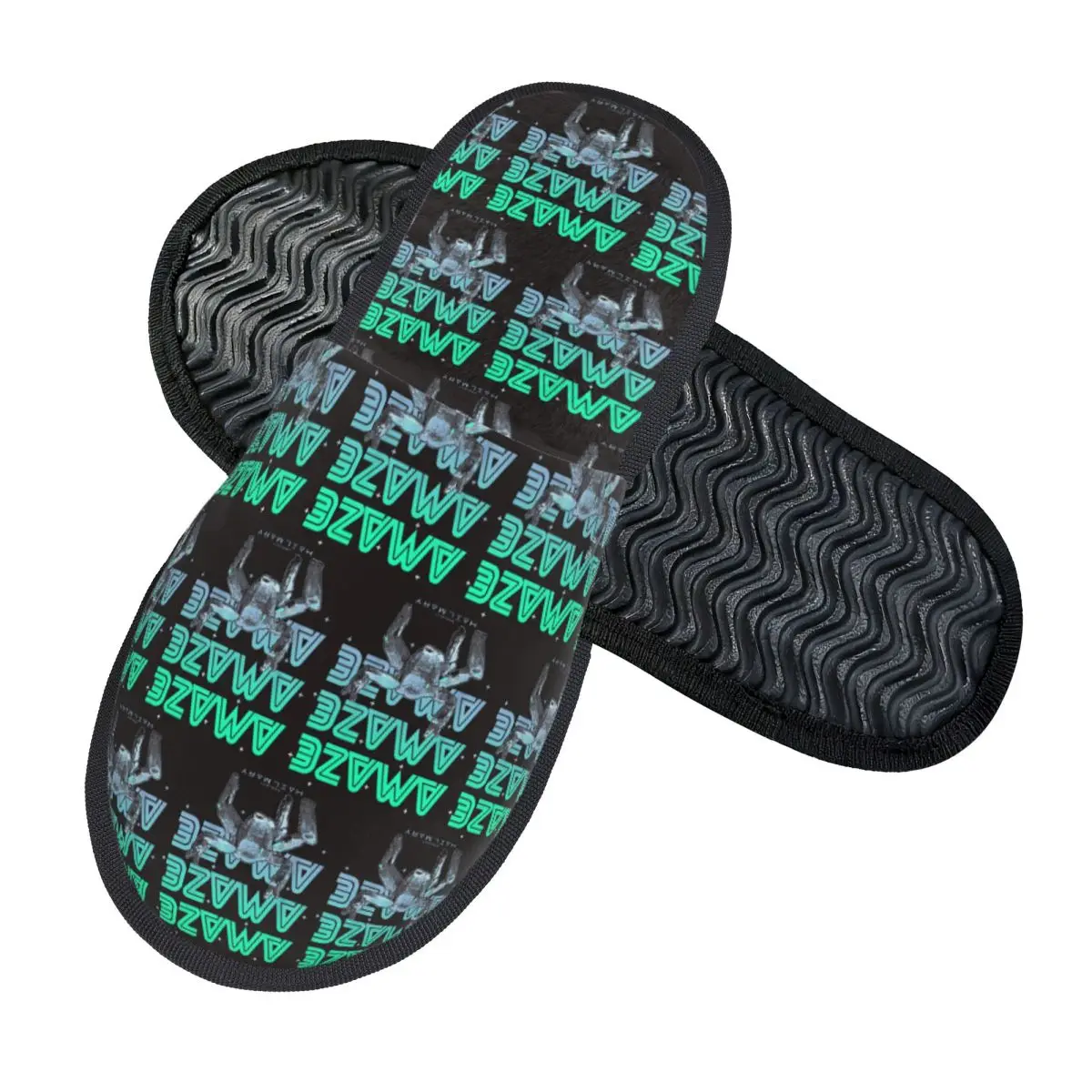 Custom Movie Project Hail Mary Slippers Memory Foam Warm Soft Women House Slipper Indoor Fluffy Shoes
