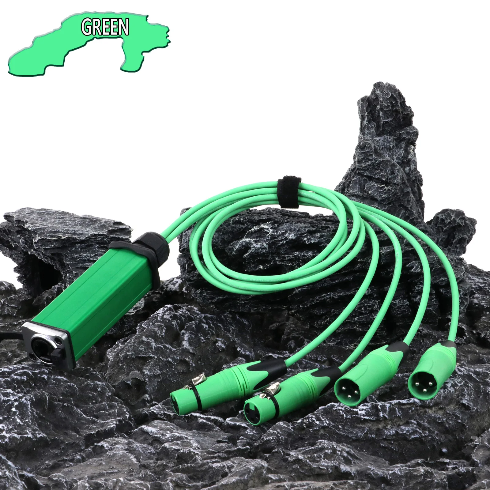 0.2M-15M Rj45 Cat5 Met Afgeschermde Converter Naar 4-kanaals Xlr 3pin 2 Mannelijke 2 Vrouwelijke Multi-Netwerk Breakout Ontvanger Verlengkabel