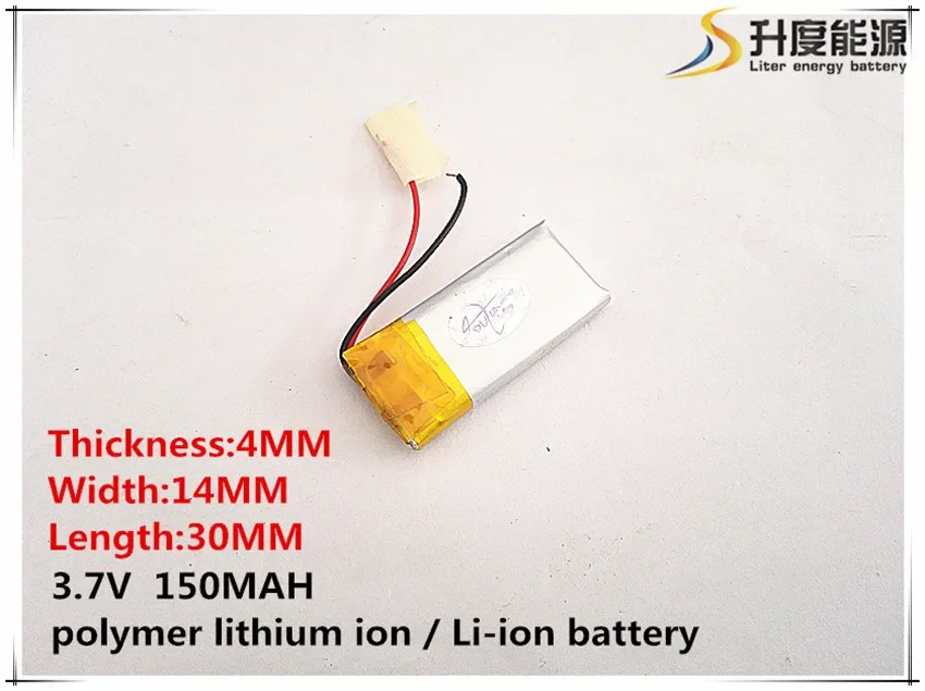 1pcs [SD] 3.7V,150mAH,[401430] Polymer lithium ion / Li-ion battery for TOY,POWER BANK,GPS,mp3,mp4,cell phone,speaker