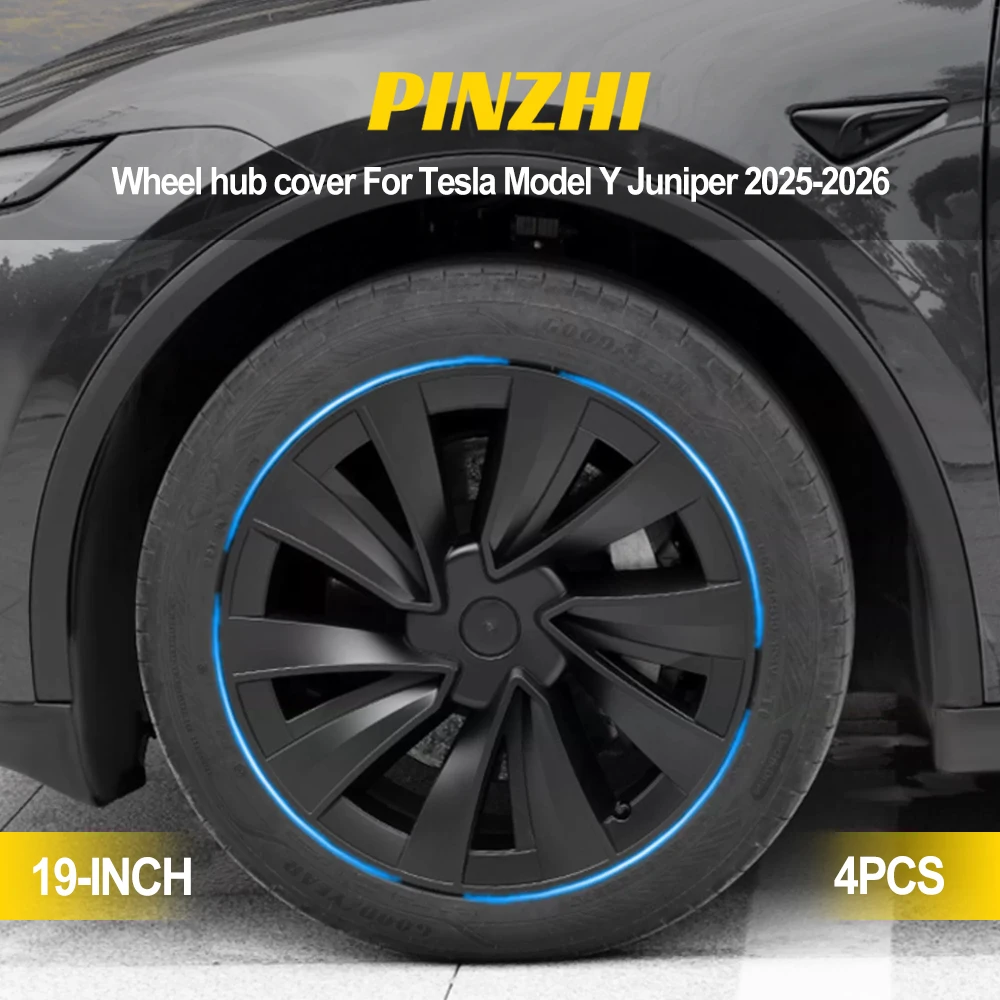

Wheel Covers for Tesla Model Y Juniper 2025 2026 19 Inch Rim Protectors (Set of 4) with Enhanced Elasticity Wheel Replacement