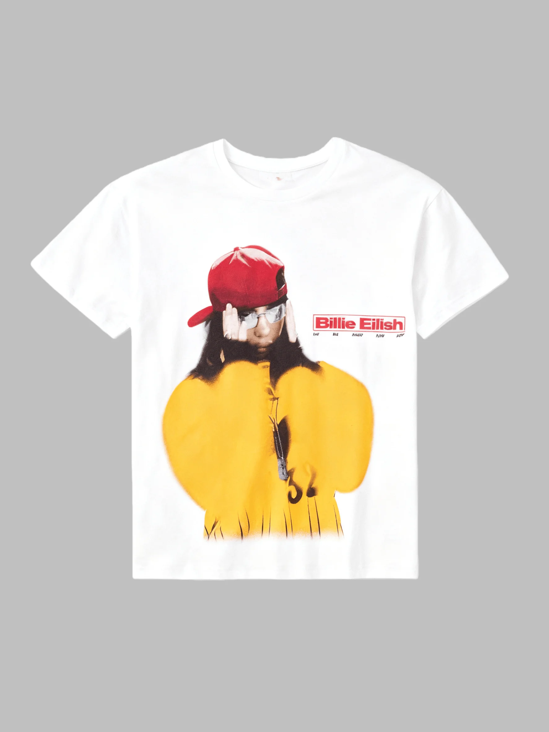 تي شيرت بيلي إيليش هيت مي هارد وناعم مطبوع كاجوال أنيق صيفي للرجال والنساء تي شيرت قطني فضفاض كبير الحجم