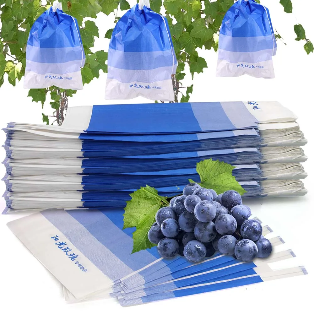 Orchard Grape Protection Bags Tricolor Paper Anti-Bird Pest Control for Fruits Cultivating Grow Protect Cover Waterproof Pouchs