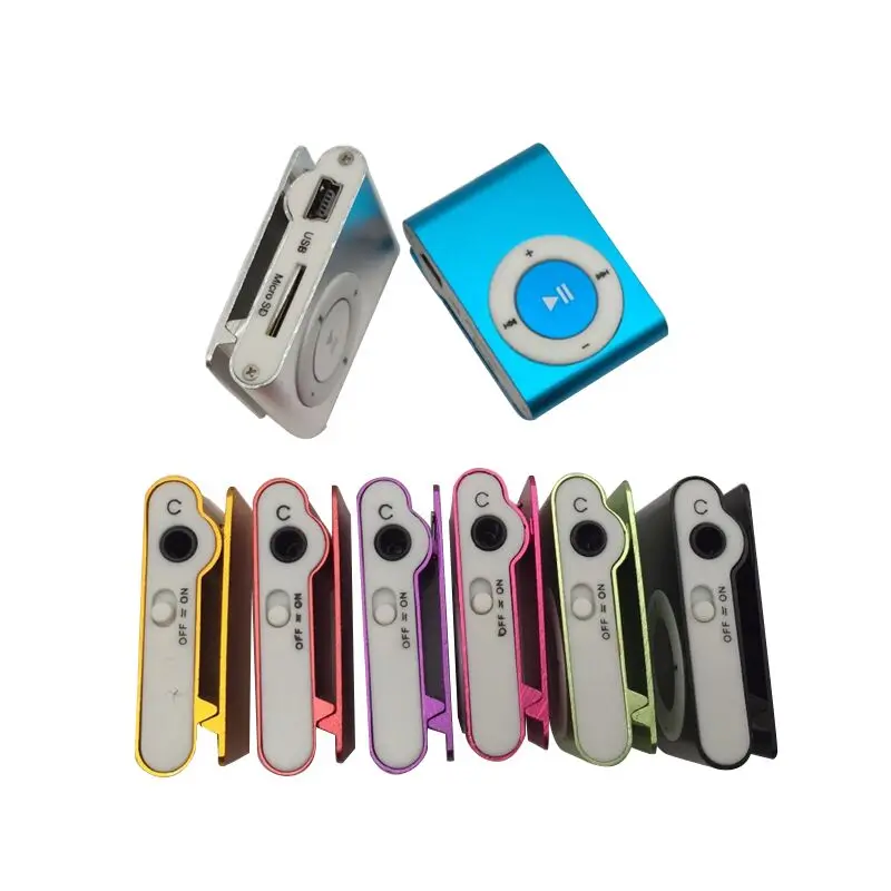 2023 NEW Big promotion Mirror Portable MP3 player Mini Clip MP3 Player waterproof sport mp3 music player walkman lettore mp3