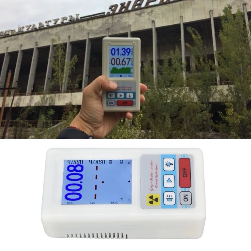BR-6 Geiger Counter Easy Reading Multifunctional Radioactive Detector For Nuclear Radiation Electromagnetic Radiation