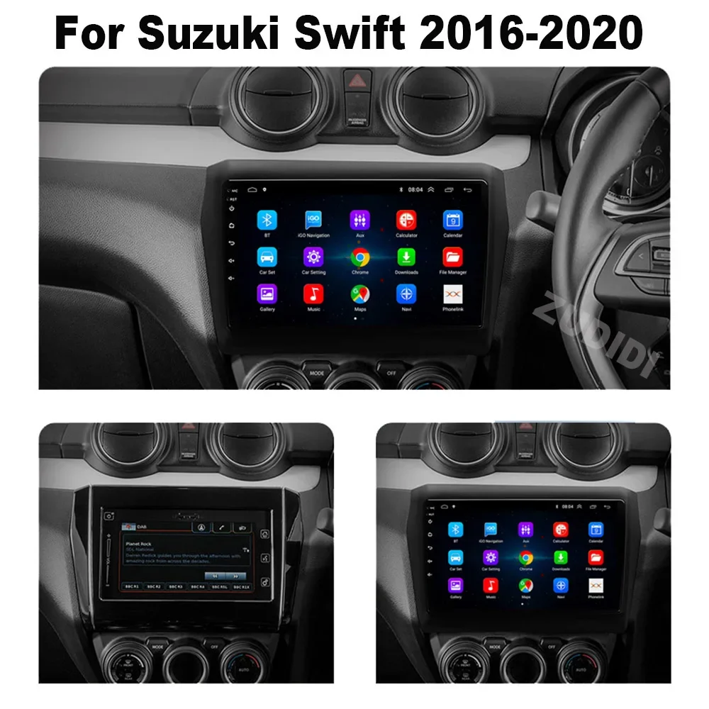 Android 13 For Suzuki Swift 2017 2018 2019 Car Radio Stereo Multimedia Navigation GPS Video Player DSP QLED Wireless Carplay 4G