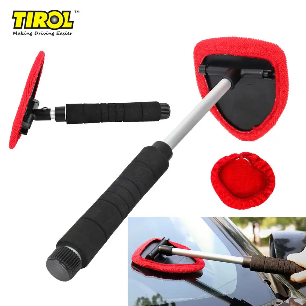 Car Windshield Window Cleaner Brush Telescopic Glass Cleaning Snow Scraper Long Handle Auto Window Anti-fog Defogging Brush