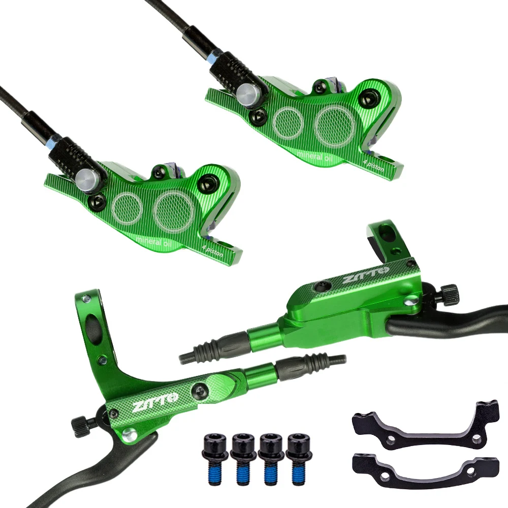 ZTTO MTB 4-zuiger fiets hydraulische schijfrem M840 met koelpads oliedruk racefiets rotor remklauwen IS PM Mount
