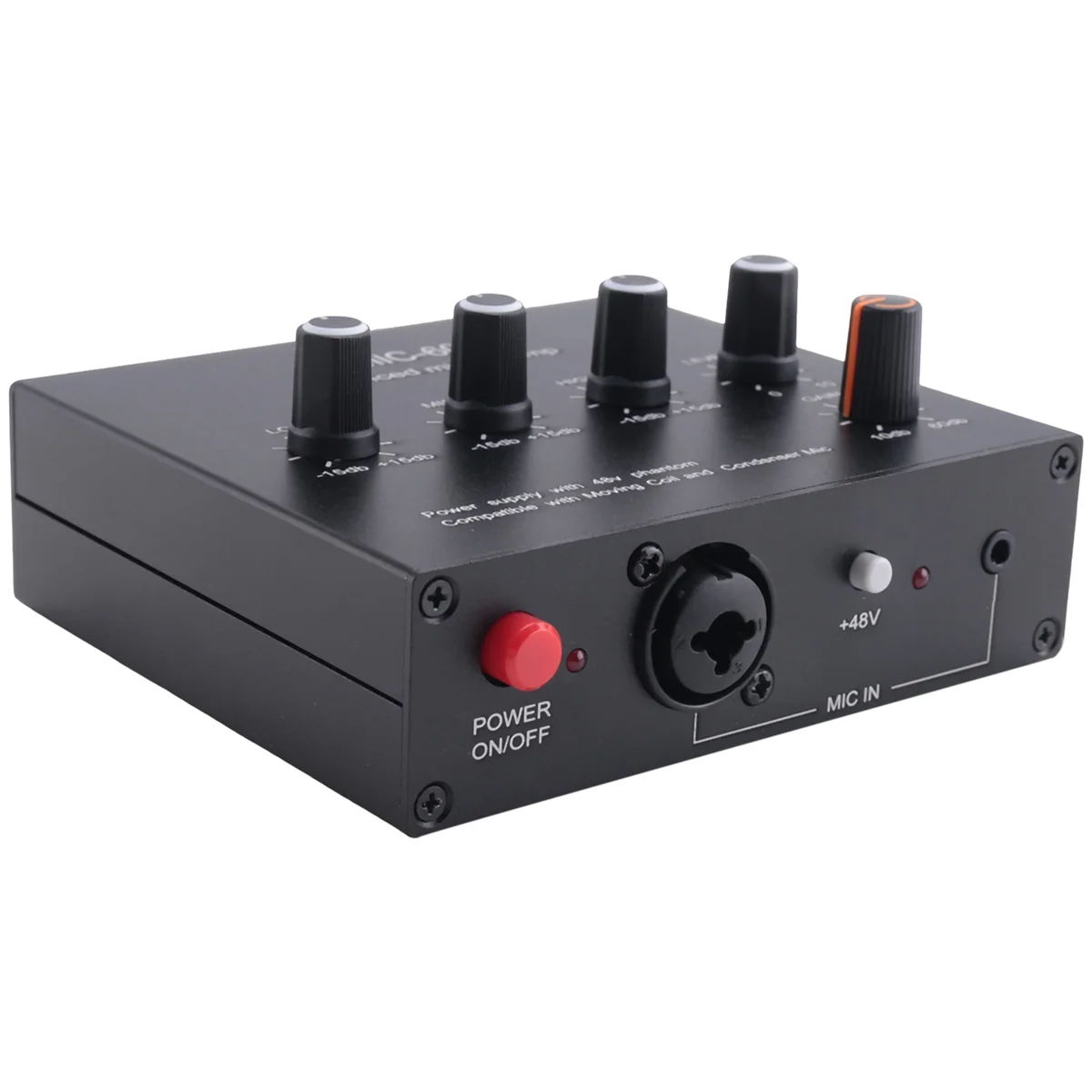 Trending Now MIC-60 3-Band Equalizer Balanced Mic Preamp Microphone Preamplifier with DC Cable and 6.5mm Cable