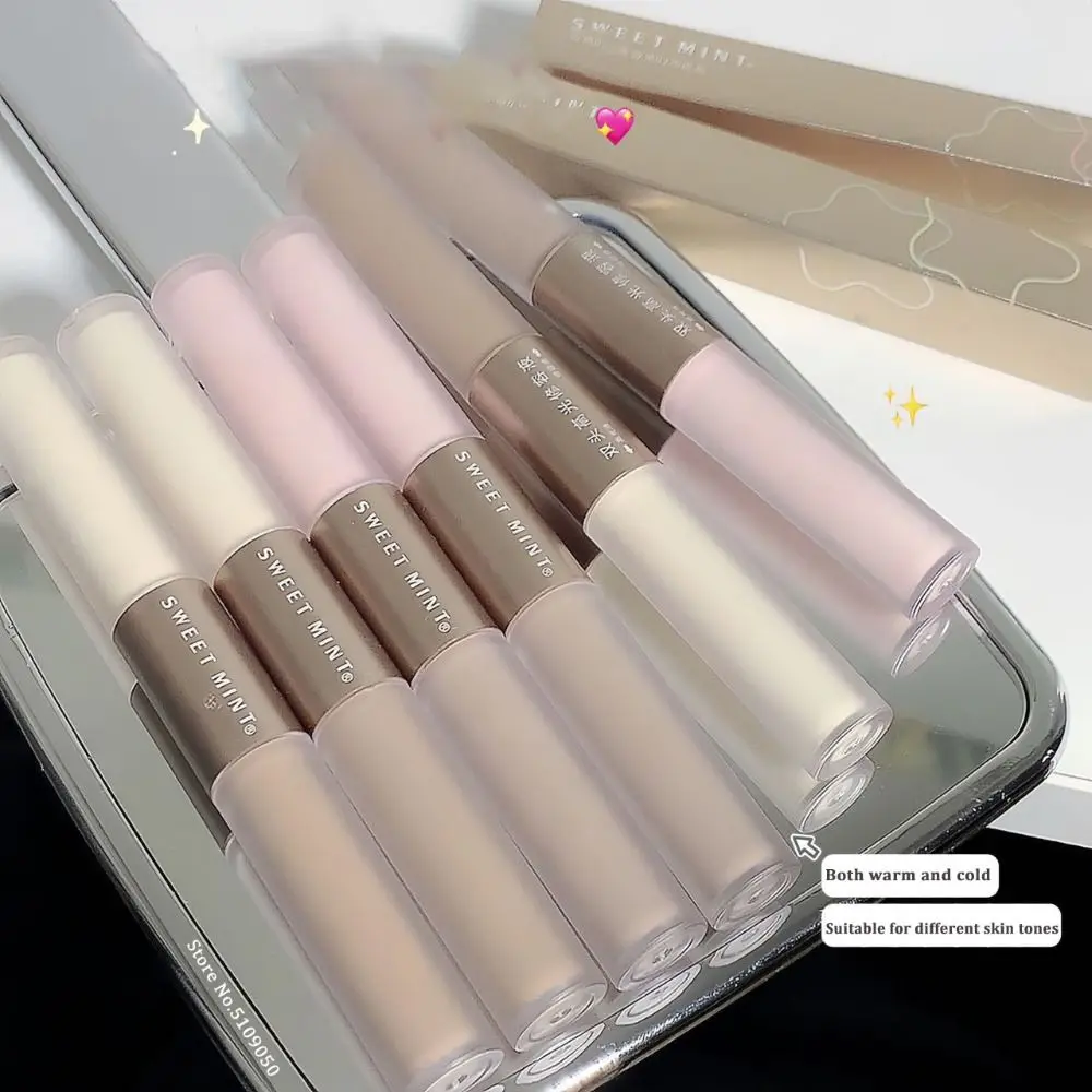 Cosmetic Highlighter Contour Stick Waterproof Long Lasting Face Bronzer 2 In 1 Color Corrector Nose Shadow Cream Makeup Tool