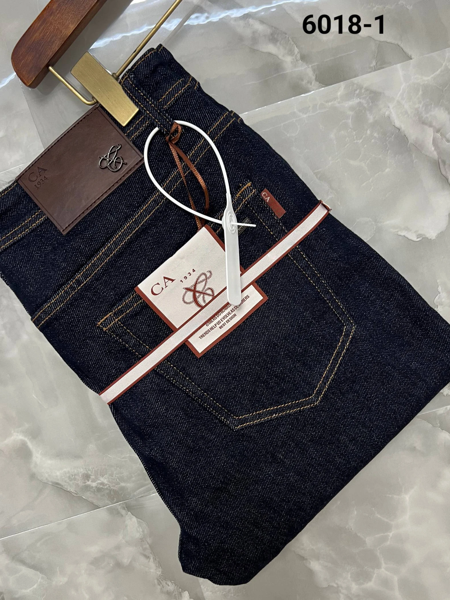 

Fall Winter Denim Jeans Men's Straight Leg 3040 Size Luxury Casual Comfortable Stretch Blue Jeans Classic Style for Teens And...