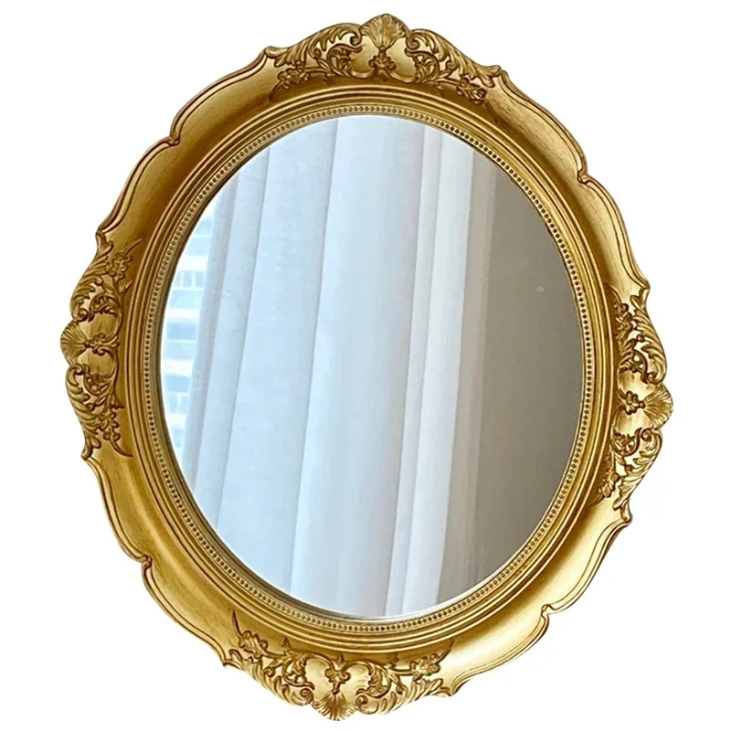 

Decorative Mirror Vanity Display Gift Bedroom Macrame Gold Desk Decorative Mirror Vintage Miroir Chambre House Decoration