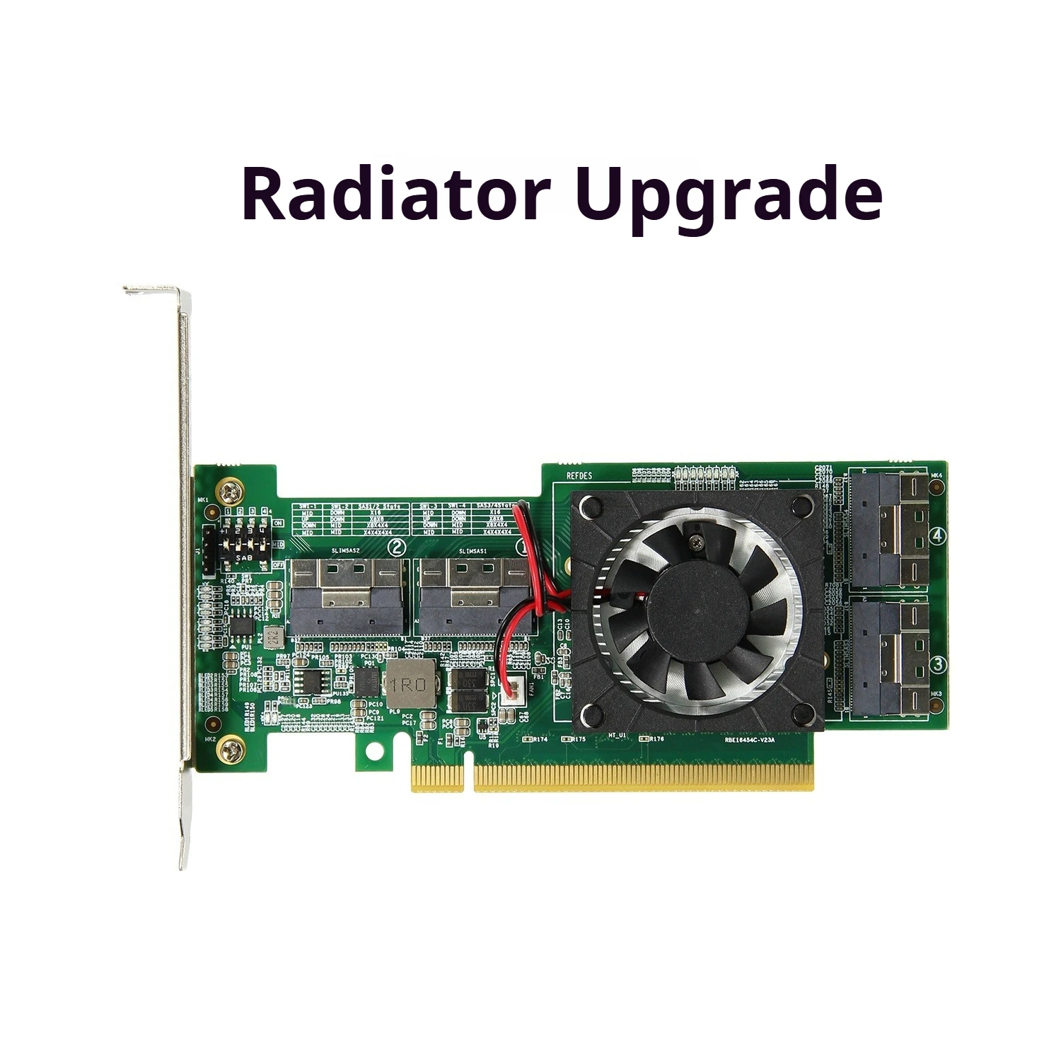 PCIe expansion card PLX8749 free main board split integrated compatible module graphics card M.2NvmeSSDU.2 expansion