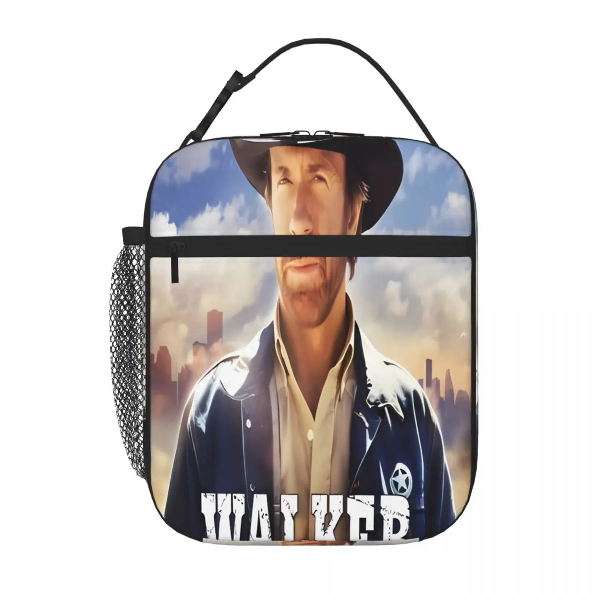 Bestselling Walker Texas Ranger Transparent Detail Lunch Bag Daycare Meal Durable Lunch Bag