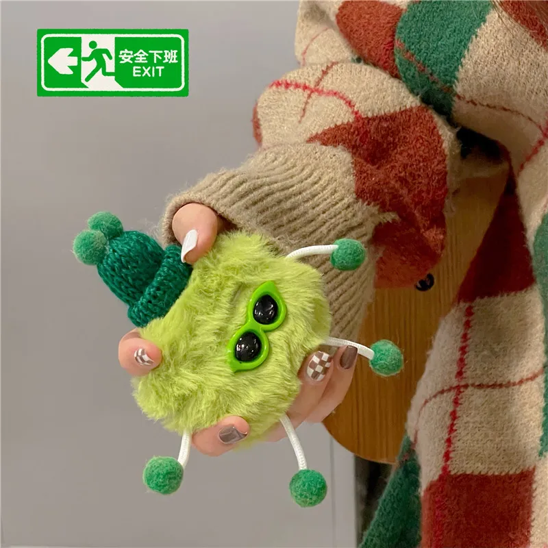 Новинка 2022, пушистый чехол для AirPods 3 21, милый плюшевый пушистый защитный чехол для девочек с 3D рисунком, аксессуары для AirPods Pro 2, чехол