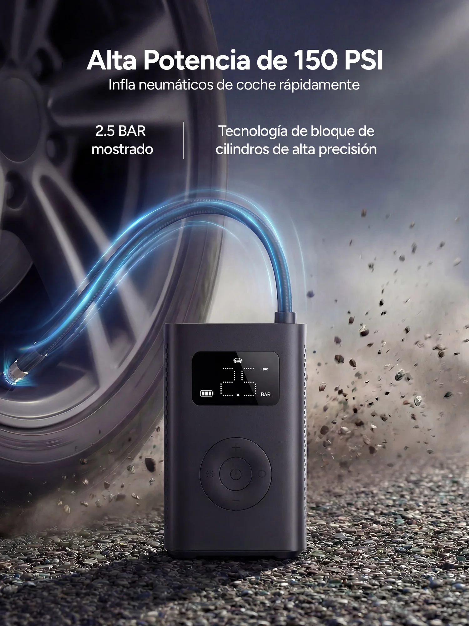 AliExpress Xiaomi Mijia Portable Air Compressor 2 Pro, 150Psi Electric Tire Inflator with Speed ​​Boost Fast Charging, Air Pump for Car, Motorcycle, Bicycle and Ball