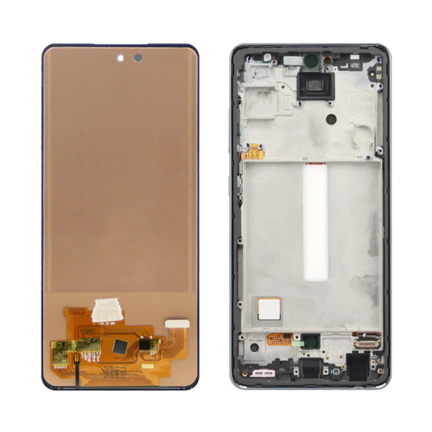 AMOLED A52S 5G Screen Replacement, for Samsung Galaxy A52s 5G A528 A528B A528B/DS LCD Display Touch Screen Assembly With Frame