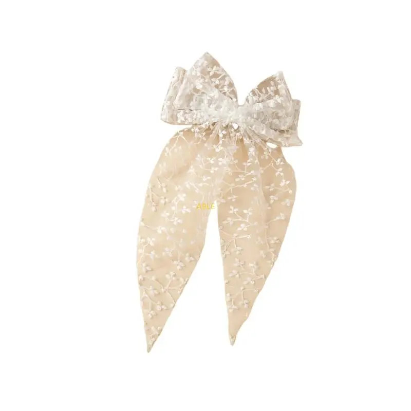 

Delicate Tulle Baby Hairpin Adorable Bows Designs Gentle On Hair Decorative Perfect for Birthdays Weddings Daily Use
