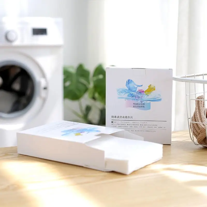 Anti-Dyeing Laundry Tablets Absorption Paper Cloth Washing Machine Cleaning Clothing Supplies Anti-Cross Color Laundry Sheets image 4