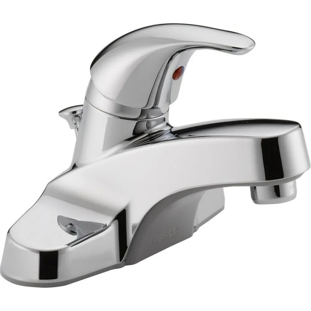 

Centerset Bathroom Faucet Chrome, Single Handle, Drain Assembly, Chrome P136LF, 1.0 GPM Water Flow Bathroom Sink Faucet