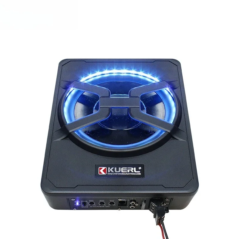 

Стабильная автомобильная аудиосистема с подсветкой и управлением через приложение, мощный 10-дюймовый ультратонкий автомобильный сабвуфер