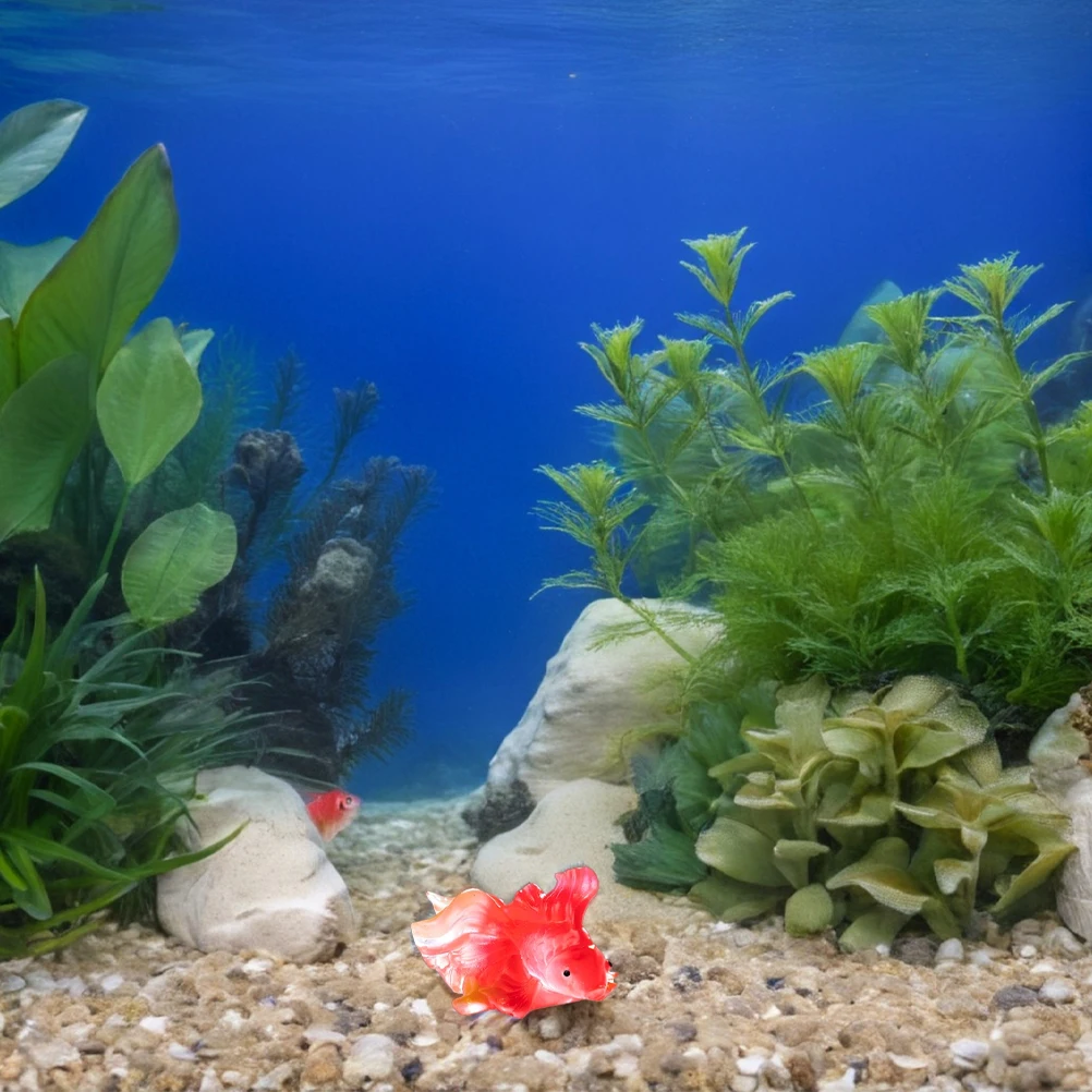 

6 Pcs Goldfish Figurines Realistic Design for Garden Miniature Fish Figurines Aquarium Micro L Decor Resin Accessories