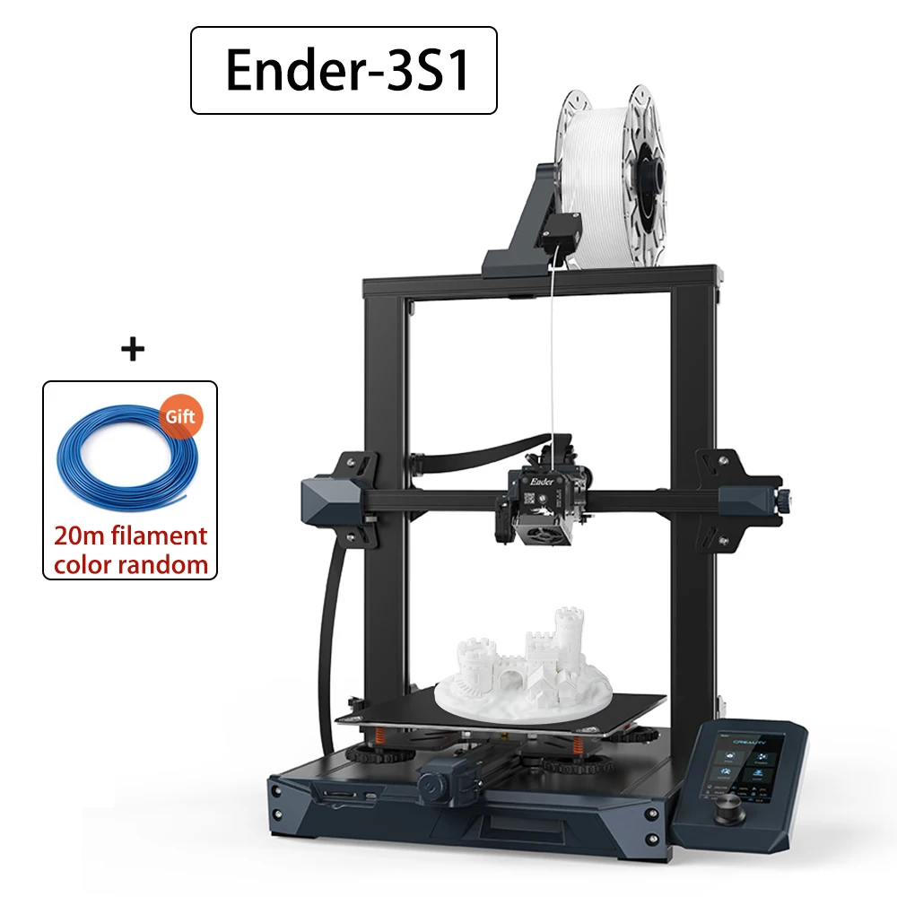 Imagem -02 - Pro e s1 Plus Impressora 3d Extrusora Direta Plataforma de Impressão Spring Steel Retomar Impressão Fdm Ender-3s1 pc Creality-ender3s1