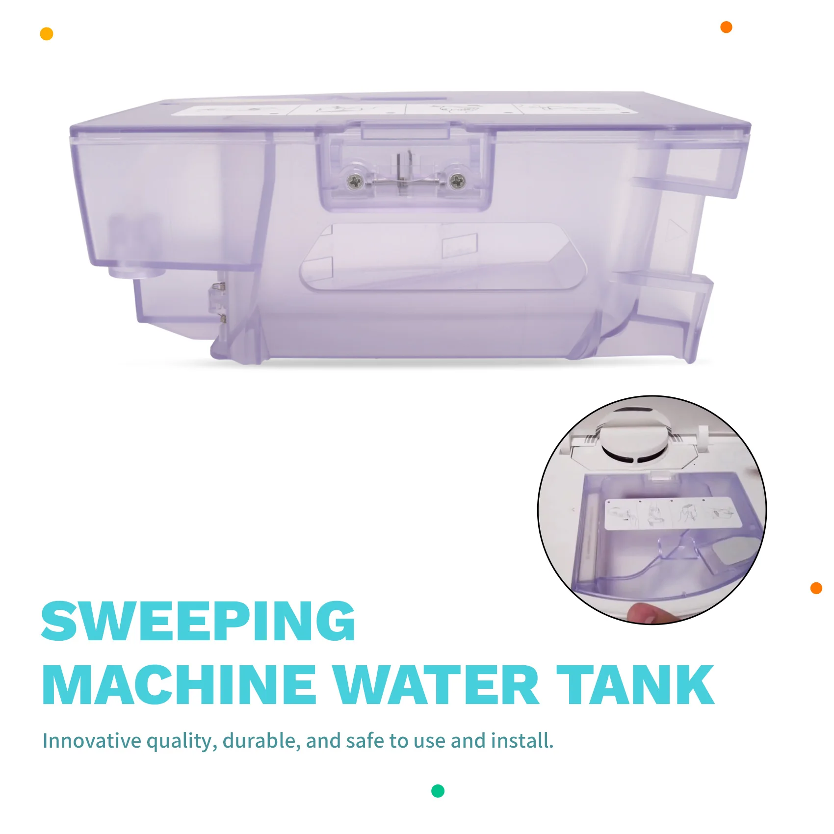 A03F Water Tank for Roborock Q7 Max T8/T8 Plus, 2 in 1 Dustbin Box Replacement for Roborock Vacuum Cleaner Accessories