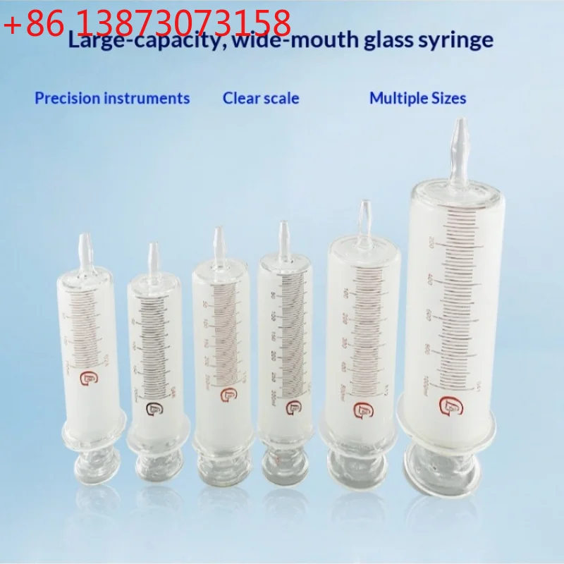 150ml/200ml/250ml/300ml/500ml/1000ml All Glass Syringes Large Sausage Device Glass Injector Large Caliber