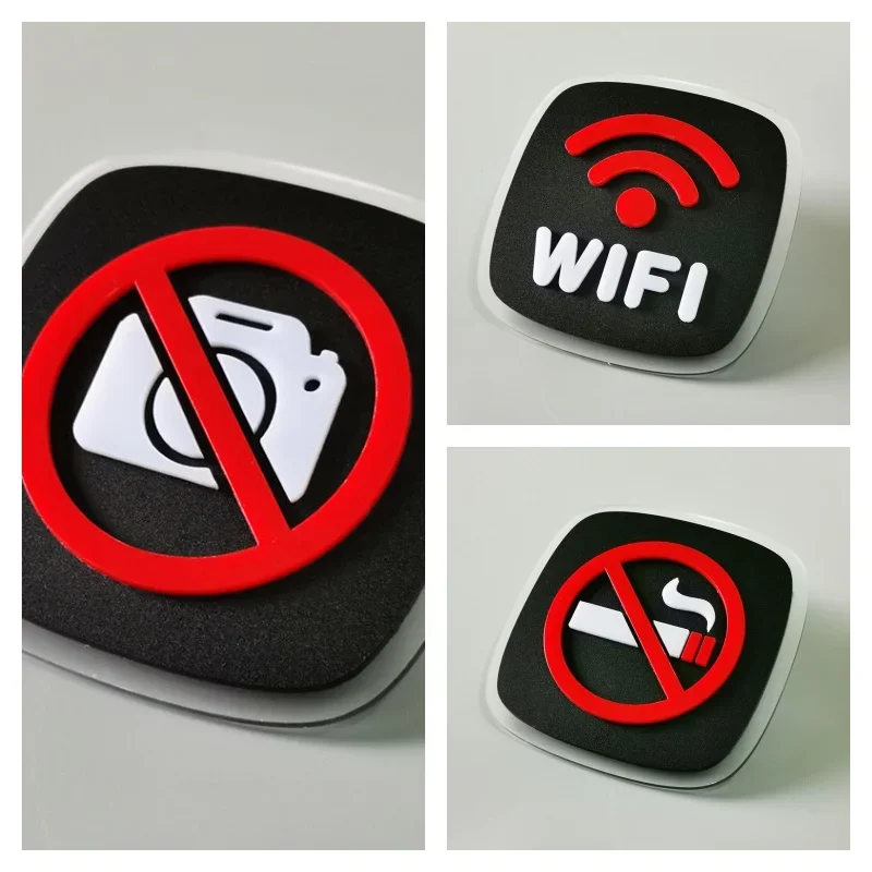 Warning Sign Keep Quiet Warm Reminder Sign Inside No Entry Sign Door Plate No Smoking Signage Do Not Litter Wall Sticker