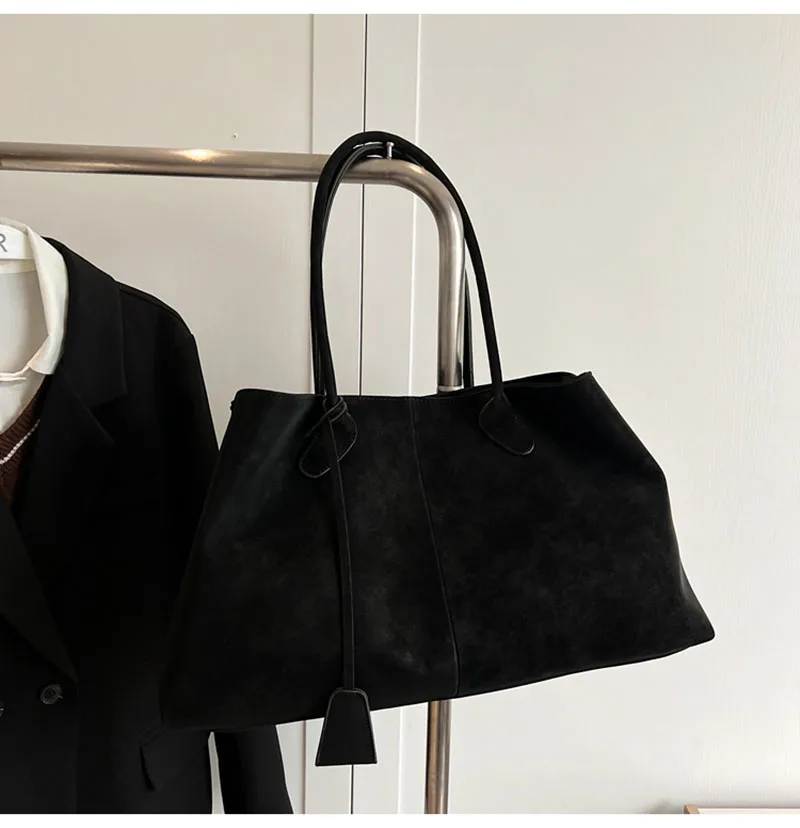 

Fashion Top Handle Bag for Women Faux Suede Shoulder Bag Trendy Handbag Luxury Underarm Bag Work Shopping Travel