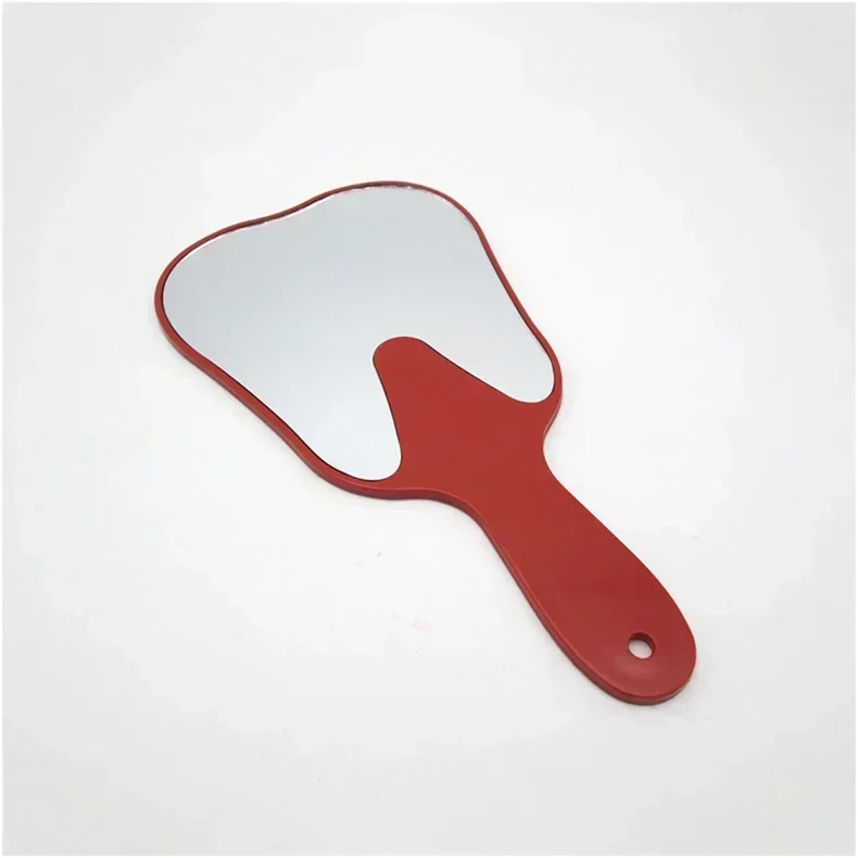 Handle Dental Mirror Tooth Shaped Makeup Mirror Mouth Examination Mirrors High Definition Oral Care Inspection Tools Accessories