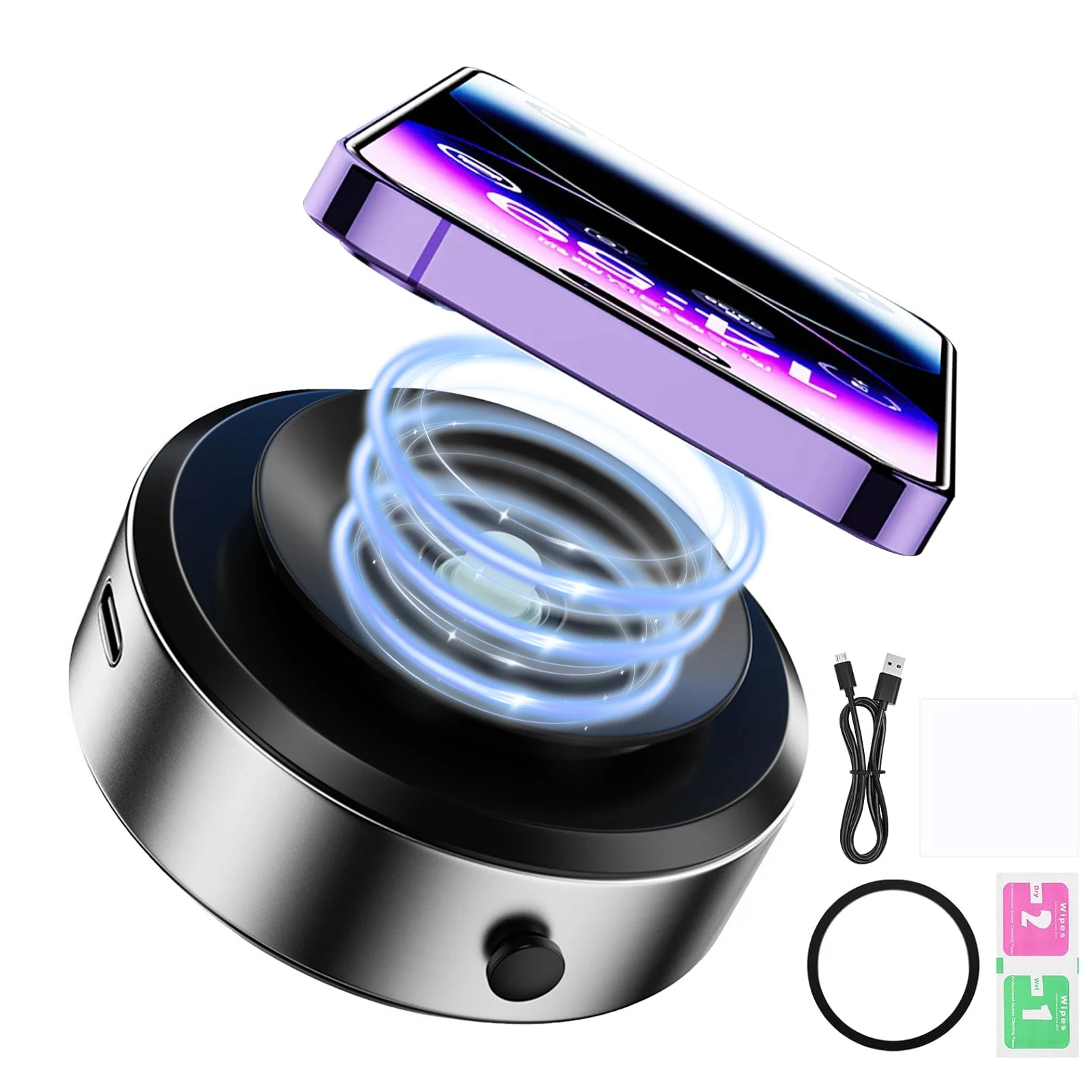 Vacuum Adsorption Suction Cup Smartphone Stand Magnetic Phone Support Holder Cell Phone Stand for Car/Gym/Mirror/Smooth Surface