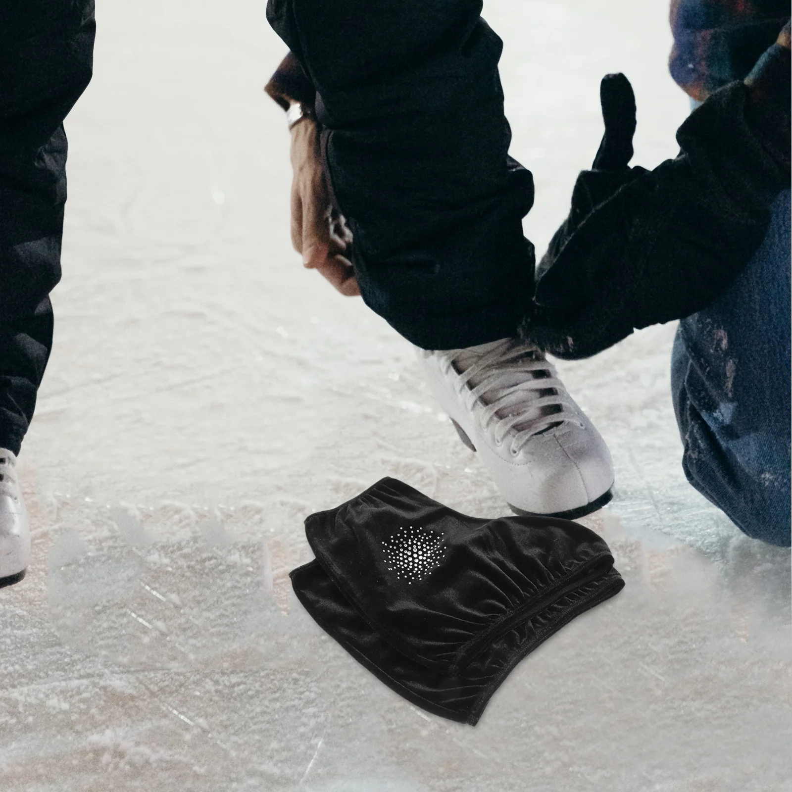 

1Pair Adjustable Skating Boot Covers Skate Shoe Cover for Youth Adults Figure Skates Protective Accessories