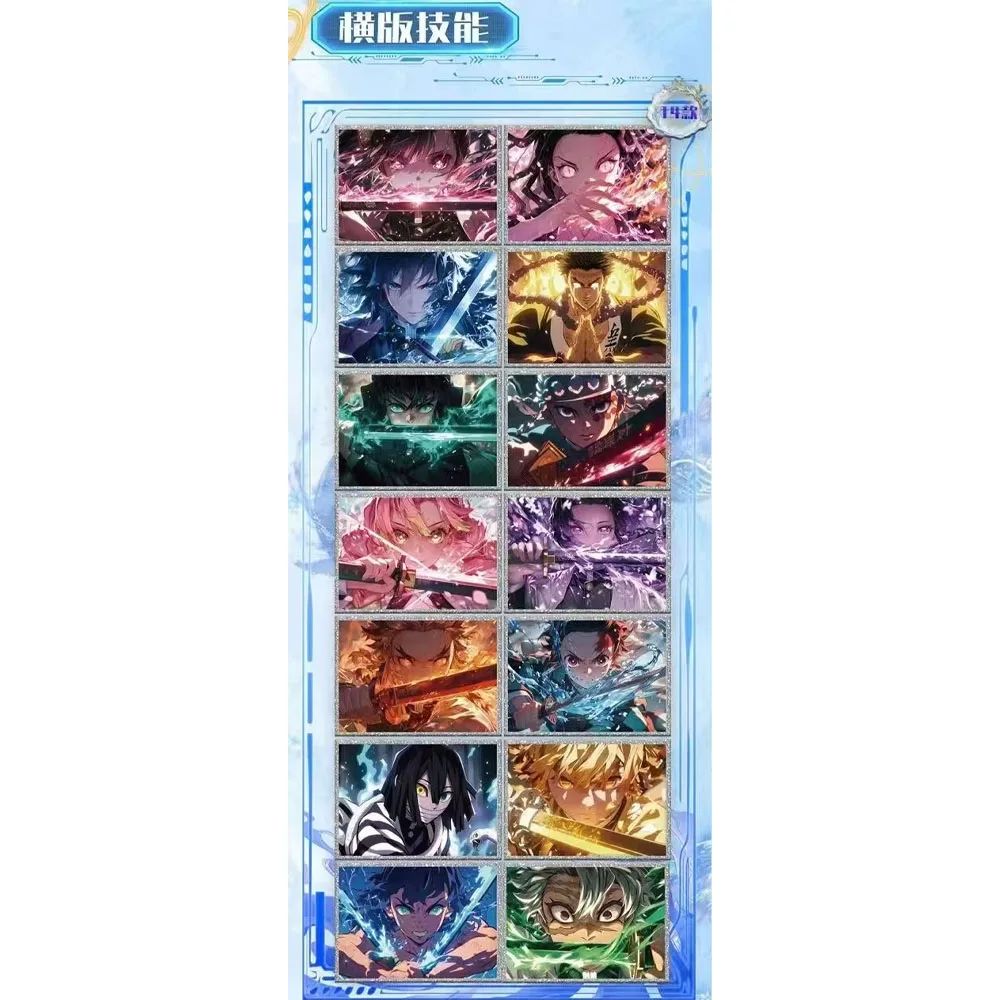 New Demon Slayer card case wholesale Himejima Gyoumei Kokushibou Anime Collection board Children's hobby toy board