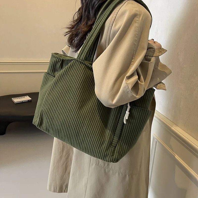 سروال قصير حقيبة كتف حقيبة يد عصرية متعددة الاستخدامات الترفيه طالب فئة حقيبة كتف سعة كبيرة التنقل حقيبة حمل نسائية #3