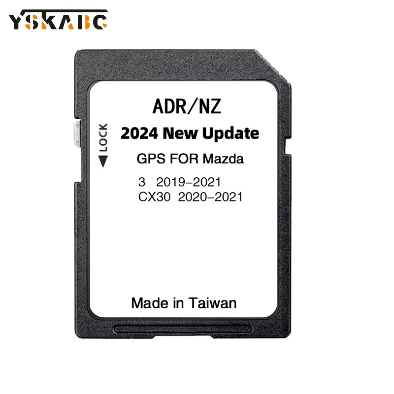 

2024 Version Australia New Zealand Maps SD Navigation Card for Mazda 3 CX30 Car Navigation Update Infotainment system GPS data