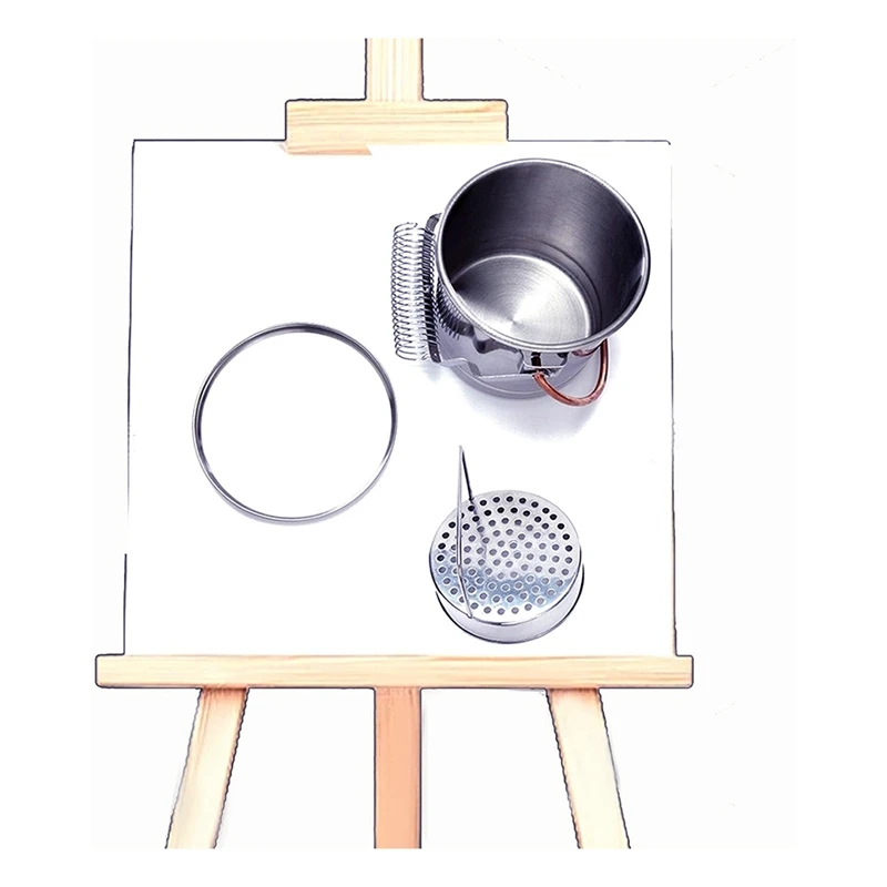 ABNO-Paint Brush Washer,Stainless Steel Paint Brush Holder With Large Capacity Wash Tank And Removable Screen