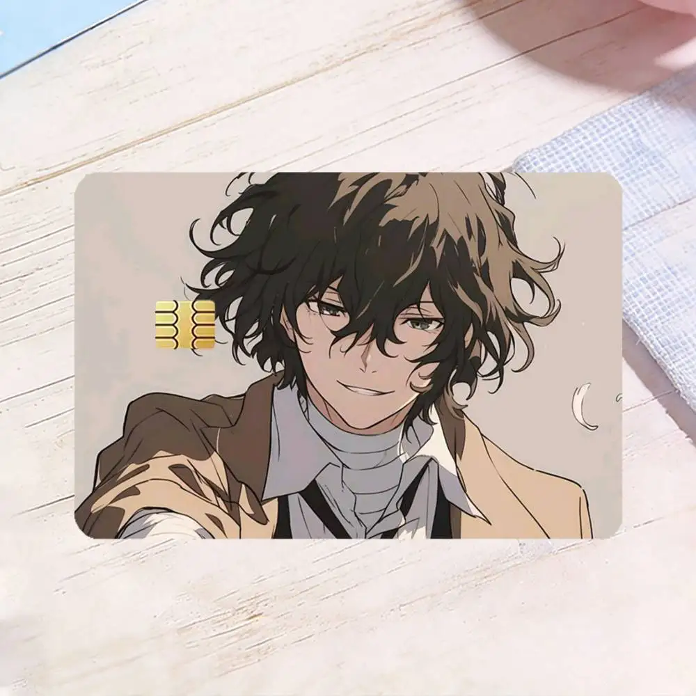 Osamu Dazai HD Waterproof Card Skins Protective Stickers for Credit Bank Game Cards