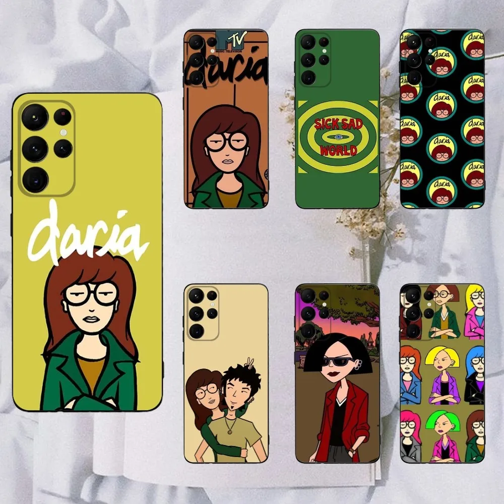 C-Cartoon D-Daria  Phone Case For Samsung Galaxy A20,A21s,A22,A31,A32,A52,A53,A72,73,A80,A91 Soft Black Cover