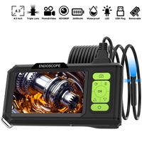 4.3 Inch IPS Screen Endoscope Camera HD1080P Single Dual Triple Lens USB Car Inspection Borescope Removable Battery Record Video