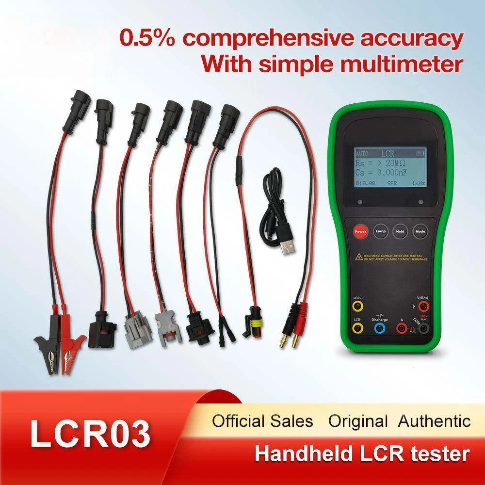 LCR03 6-Pin Smart Injector Tester | R/C/L & Pressure Meter for Denso 23670-11030