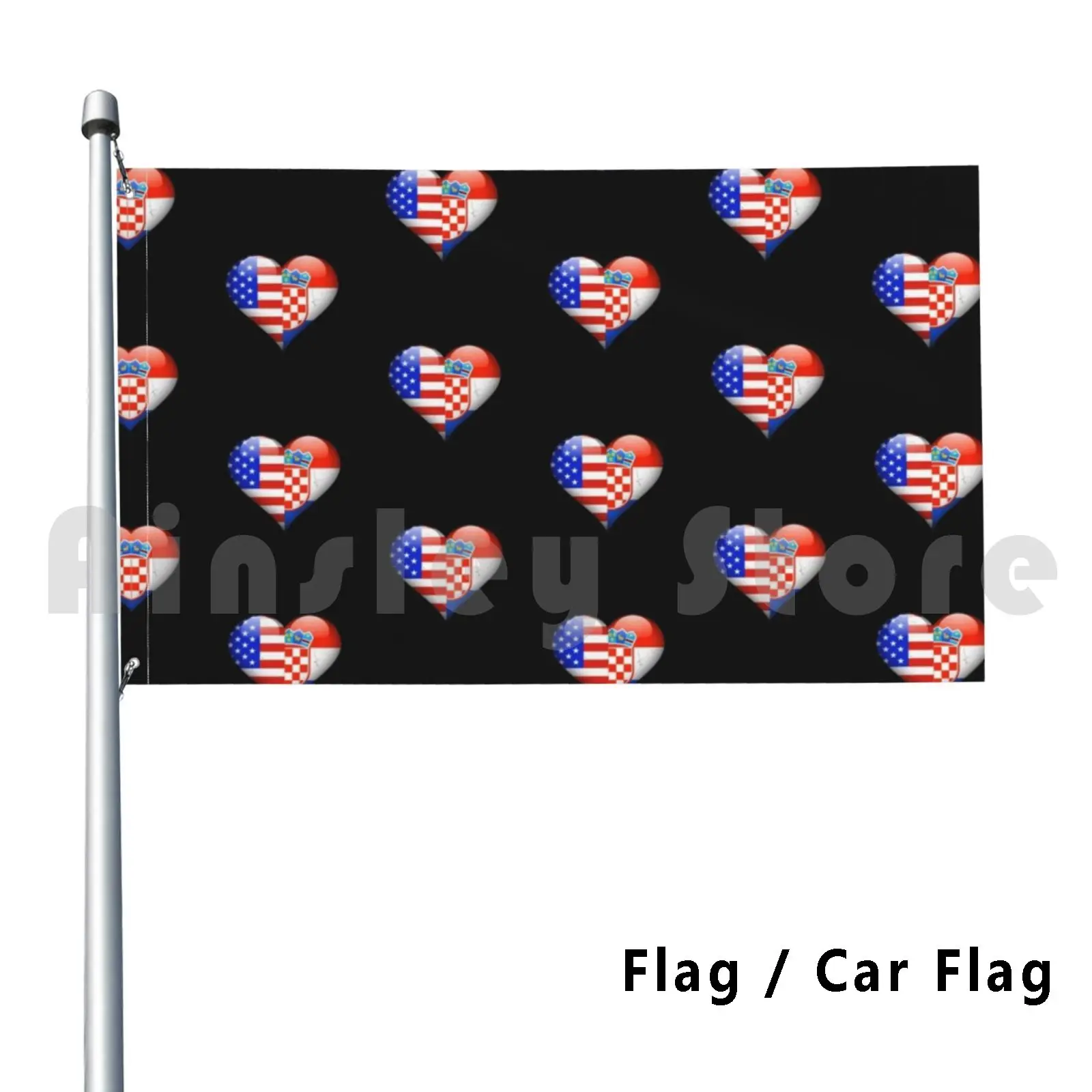 Croatian Flag Heart…