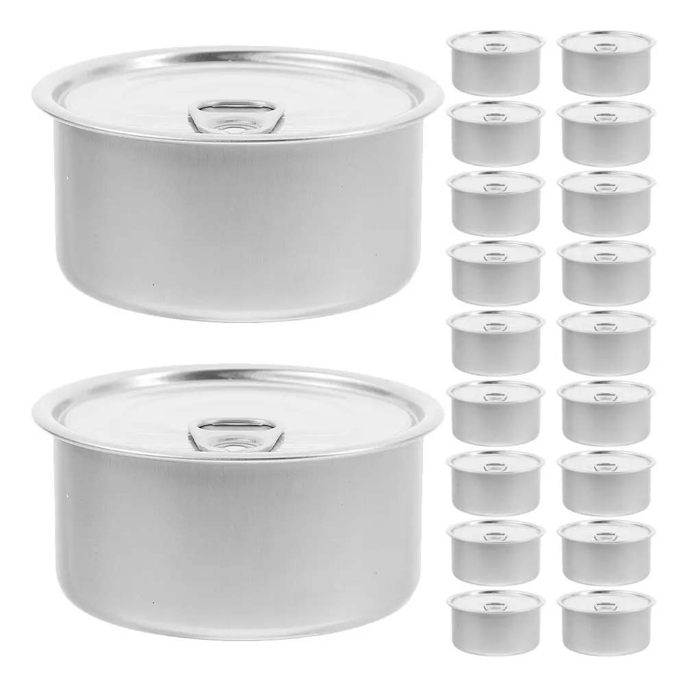 

20pcs Small Aluminum Storage Tins 180Ml Airtight Portable Food Containers For Snacks Drinks Pet Coffee Tea Candy Outdoor Travel